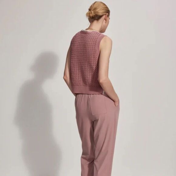 Varley Delany Knit Vest in Woodrose - Picture 2 of 8